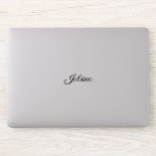 Sticker Je t’aime Je t’aime Vous Script Français