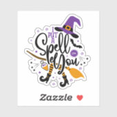 Sticker Je T'Ai Mis Un sort (Feuille)