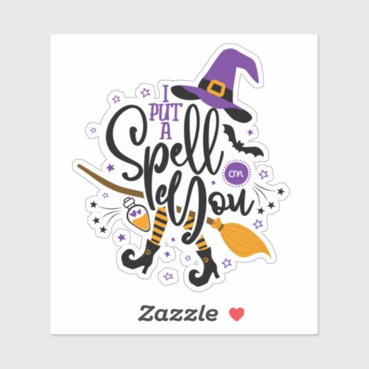 Sticker Je T'Ai Mis Un sort (Feuille)