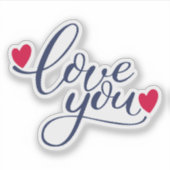 Sticker Je t'aime (Devant)