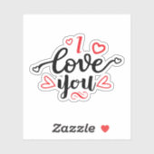 Sticker Je T'Aime (Feuille)