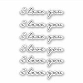 Sticker Je t'aime (Devant)