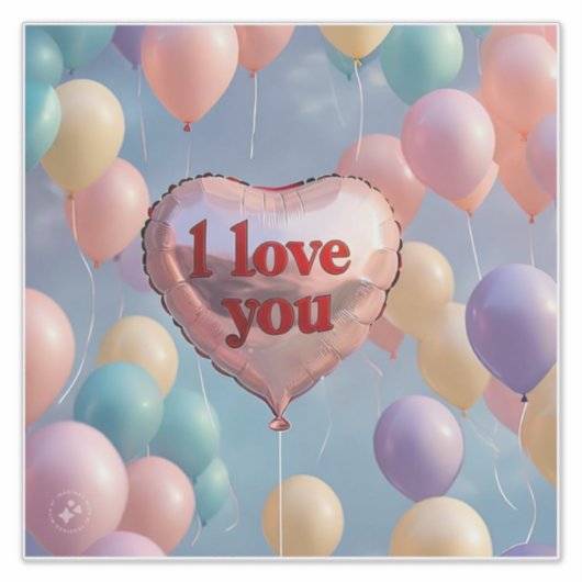 Sticker Je t'aime (Devant)