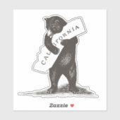 Sticker Je T'Aime Californie (Feuille)