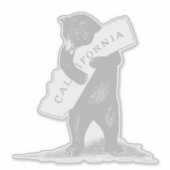 Sticker Je T'Aime Californie Bear Hugging State (Devant)