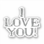 Sticker Je t'aime Citer (Devant)