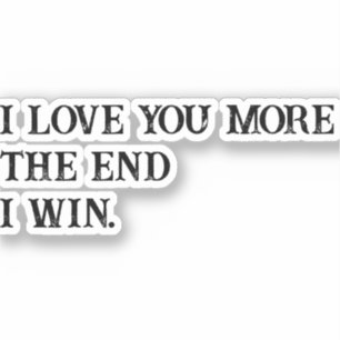 Sticker Je t'aime plus