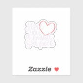 Sticker Je T'Aime Un Bushel Amp A Peck (Feuille)