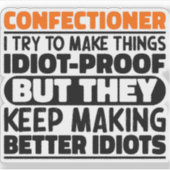 Sticker Je Tente De Faire Des Choses Drôle De Drôle (Devant)