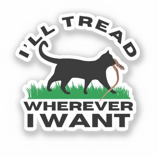 Sticker Je vais filer où je veux (Recto)