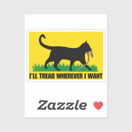 Sticker Je vais filer où je veux (Feuille)