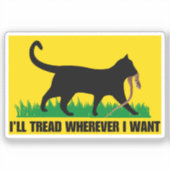 Sticker Je vais filer où je veux (Recto)