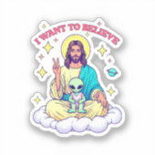 Sticker Je veux croire (Recto)