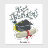 Sticker Je viens d'être diplômé ! (Feuille)