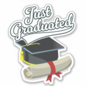 Sticker Je viens d'être diplômé ! (Devant)