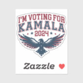 Sticker Je vote pour Kamala 2024 (Feuille)