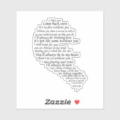 Sticker Je Vous Manque (Feuille)