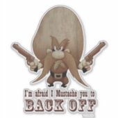 Sticker Je Vous Moustache De Reculer (Devant)