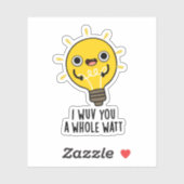 Sticker Je Vous Veux Un Puzzle D'Électricité Drôle En Watt (Feuille)