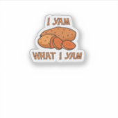Sticker Je Yam Ce Que Je Yam Classic Funny Basic (Devant)