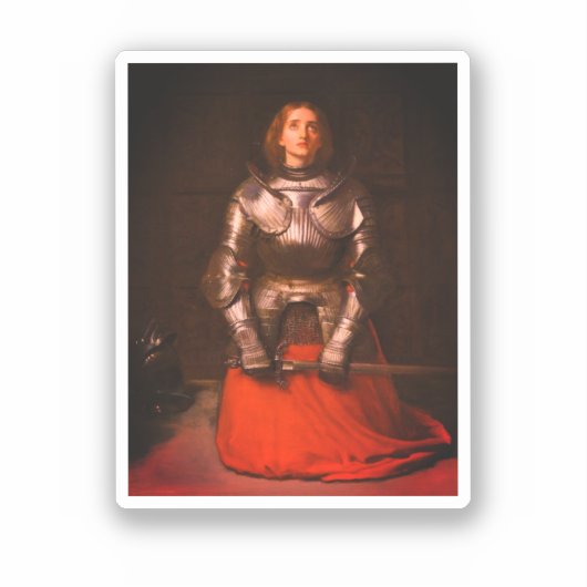 Sticker Jeanne d'Arc par John Everett Millais (Recto)