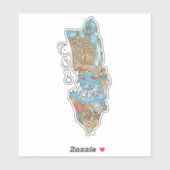 STICKER JEDDAH PAYSAGE DE L'ARABIE SAOUDITE (Feuille)