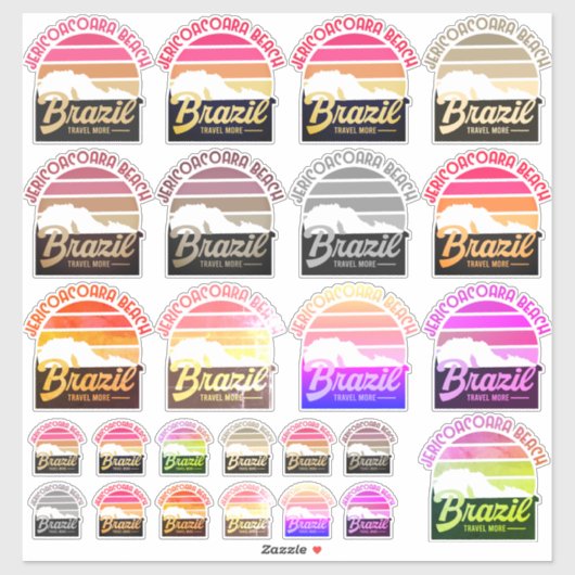 Sticker Jericoacoara Beach Brésil (Feuille)