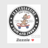 Sticker Jerry Skateboard - Prêt À Faire Du Ride (Feuille)