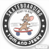 Sticker Jerry Skateboard - Prêt À Faire Du Ride (Devant)