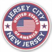 Sticker JERSEY CITY, New Jersey (Devant)