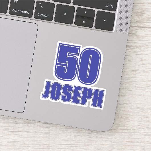 Sticker Jersey Number with Name Sticker, Sports Themed (Détail)