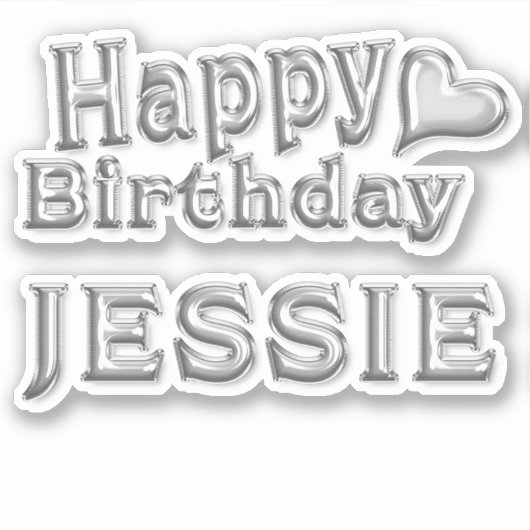 Sticker Jessie Joyeux Anniversaire (Devant)