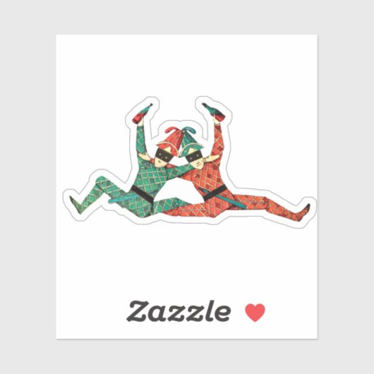 Sticker Jester de cour (Feuille)