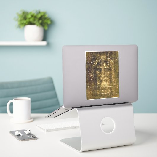 Sticker Jésus (Ordinateur portable sur le bureau)