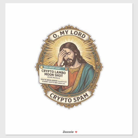 Sticker Jésus a ajouté un spam Crypto Group Chat Irritatio (Feuille)