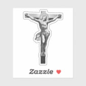 Sticker Jésus Christ Croix foi chrétienne Bible ART (Feuille)