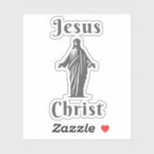 Sticker Jesus Christ (grey) (Feuille)