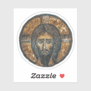 Sticker Jésus Christ Icône chrétienne orthodoxe byzantine