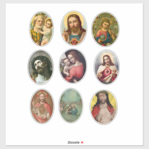 Sticker Jésus-Christ Marie-Joseph Family art