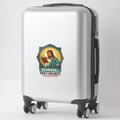 Sticker Jésus Code QR flou ne scannera pas Menu Humour Tec (Sur valise)