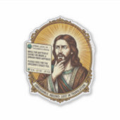 Sticker Jésus Confus Échec de la Publication de Traduction (Devant)