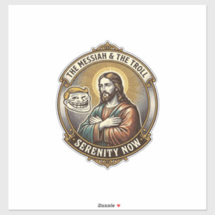 Sticker Jésus Croisant les Bras Émoticône Troll Internet H