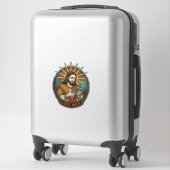 Sticker Jesus Crushed USB Flash Drive Lost Data Humor_1 (Sur valise)