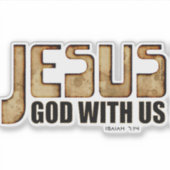 Sticker Jésus Dieu avec nous (Devant)