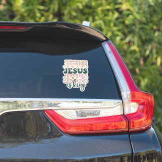 Sticker Jésus empilé est roi