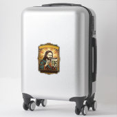 Sticker Jésus Escalier Flou Test Captcha Sécurité Tech Hu (Sur valise)