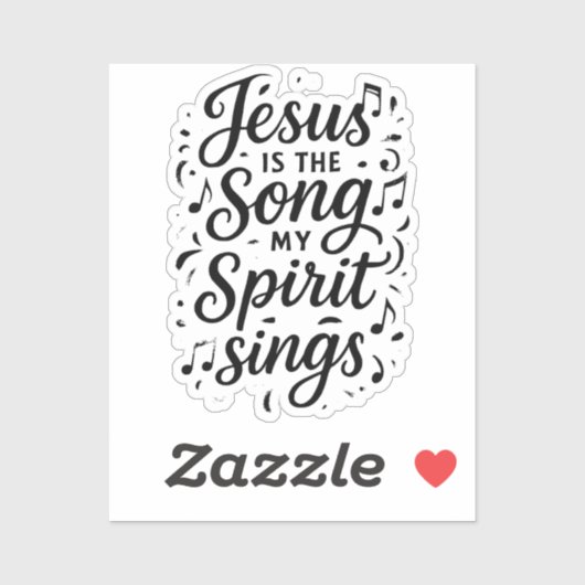 Sticker Jésus est la Chanson (Feuille)
