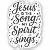 Sticker Jésus est la Chanson (Recto)