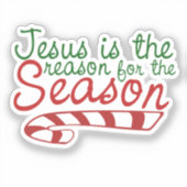 Sticker Jésus est la raison de la saison (Recto)