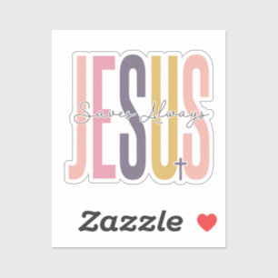 Sticker Jésus est le meilleur cadeau de Noël chrétien